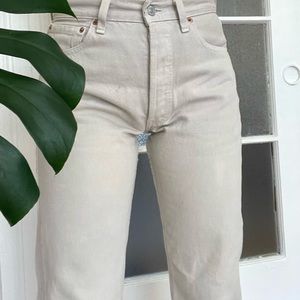 Cream tan vintage 501 Levi’s
